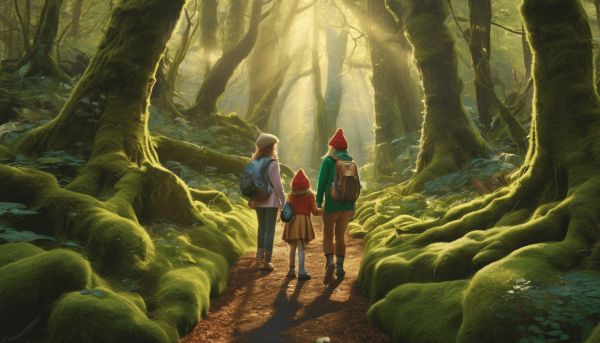 Explorer le bois des lutins pour une journée en famille